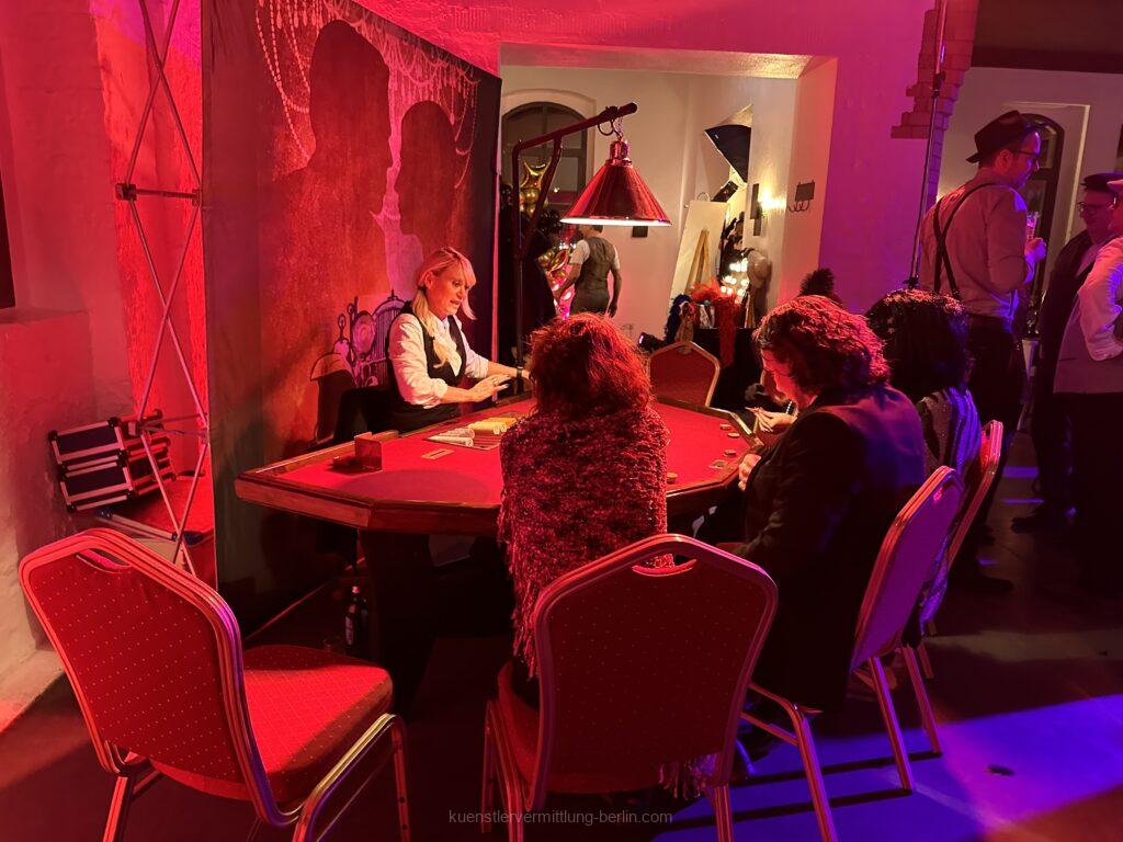 Black Jack Spieltisch 20er Jahre Show Berlin
