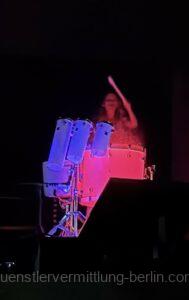 LED drums and waterdrumming show as an impressive event kick-off in the Stadthalle Rostock for over 200 guests