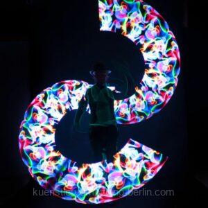 LED show with company logos at the Fructinale Berlin