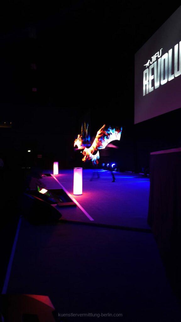 Modern LED show for corporate event at the Kulturbrauerei Berlin