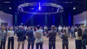 Team building event Berlin with body percussion - employees clap and experience team dynamics together