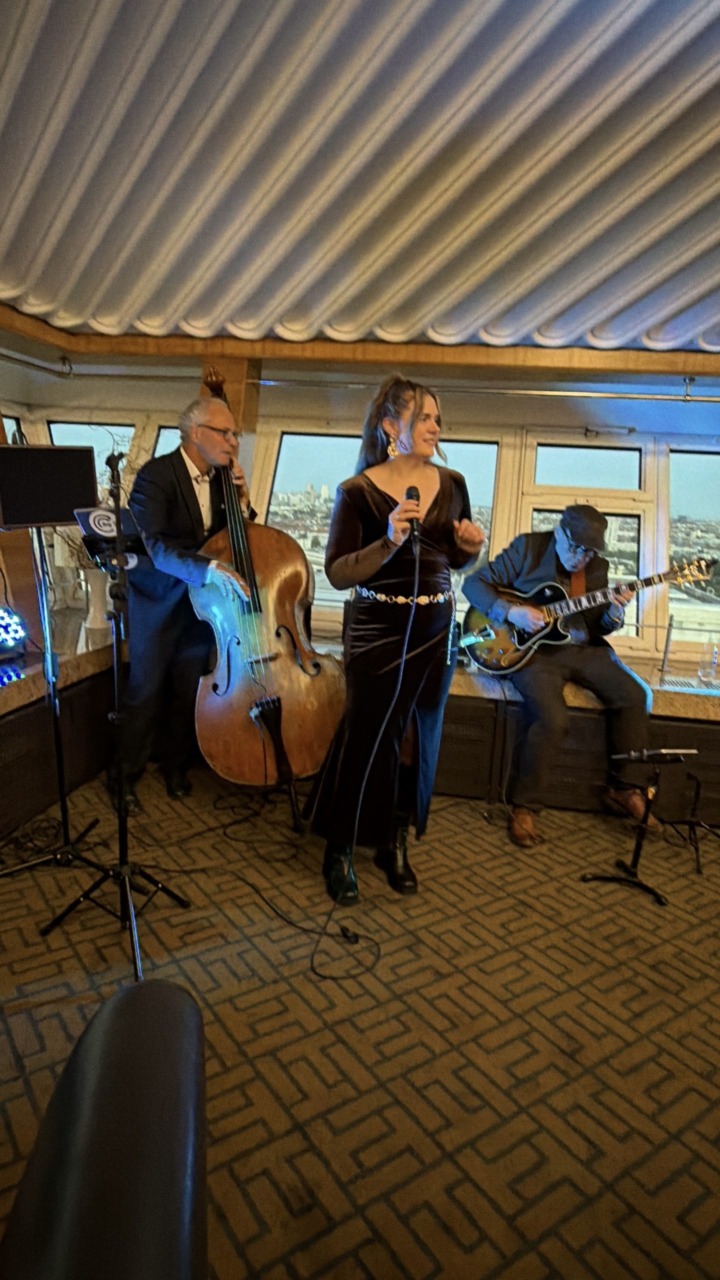 # Captain’s Dinner at InnoTrans Berlin – Live Music Above the Capital’s Rooftops **An extraordinary venue, a spectacular sunset over Berlin, and a live band that created a fantastic atmosphere: On the occasion of InnoTrans Berlin, we had the pleasure of providing musical accompaniment for HOPPECKE’s Captain’s Dinner at the Funkturm Restaurant Berlin for the third time.** ## A Special Trade Show Evening at the Funkturm Restaurant Berlin InnoTrans is one of the most important international trade shows in Berlin. When customers, business partners, and international guests come together after an intense day at the trade show, the right musical accompaniment plays a decisive role alongside the venue itself. For **HOPPECKE**’s Captain’s Dinner, we aimed high: to the historic Funkturmrestaurant Berlin. And on this September evening, Berlin showed itself from one of its most beautiful sides. As the sun slowly set over the capital, a very special atmosphere emerged high above the trade show grounds. ## The Perfect Live Band for an International Trade Show Evening Once again, one of our successful and popular live bands provided the musical entertainment. At a corporate event like this, it all comes down to having the right feel for how the evening will unfold. The music should first set the mood and accompany conversations—and later, an elegant dinner can give way to a lively evening. Once again, our musicians knew exactly how to adapt to the international guests and the prevailing mood. With a versatile repertoire and plenty of experience, they created exactly the right mix for a successful trade show evening. ## Participating in InnoTrans for the Third Time We’re particularly pleased by the long-standing trust we’ve earned: For the **third time**, we had the honor of providing musical accompaniment for HOPPECKE’s Captain’s Dinner at InnoTrans Berlin. For us, being booked again is one of the greatest compliments. It shows that not only is the musical quality top-notch, but so too are our reliability, organization, and the collaboration between artists, the agency, and the client. And we’re ready for the next InnoTrans: **In 2028, we’ll once again roll out the red carpet for HOPPECKE and provide the musical accompaniment for the evening.** We’re already looking forward to it! ## Highlights from the Captain’s Dinner in Berlin A glimpse of this special September evening with live music and the unique view from the Berlin Radio Tower restaurant: https://vimeo.com/1230690053 ## Live Bands and Trade Show Bands for Events in Berlin Whether it’s stylish musical accompaniment for dinner, modern lounge music, or a band that gets the party started as the evening unfolds: For trade shows and corporate events, we tailor the musical lineup to suit the specific event, venue, and audience. As a **talent agency and event planning firm in Berlin**, we have been booking professional live bands, cover bands, party bands, and jazz and lounge ensembles for trade shows, corporate events, galas, receptions, and international corporate events in Berlin and throughout Germany for many years. **Are you looking for a live band or trade show band in Berlin?** We’d be happy to introduce you to various professional acts that are a perfect fit for your event.