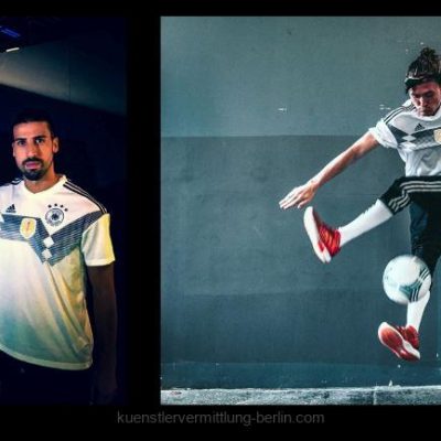 Freestyler performing football tricks in a sports and acrobatics show